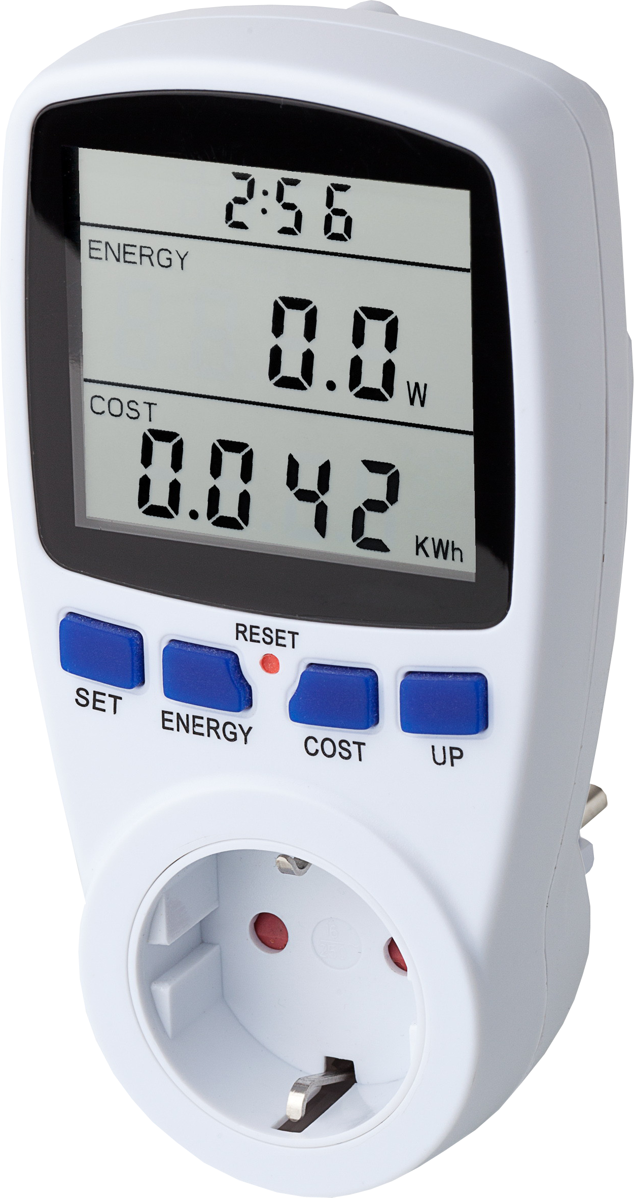 Ts836 uk-plug 230v 16a plug energy meter with lcd energy monitor.